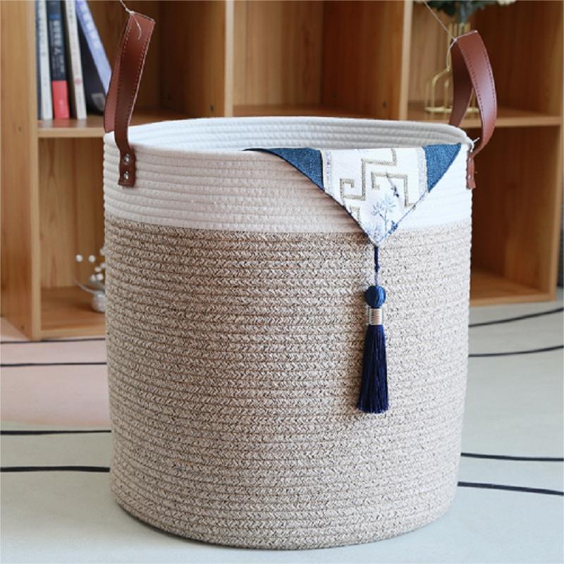 Stylish Storage Basket Light Grey White | Kelmera