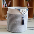 Stylish Storage Basket Light Grey White | Kelmera