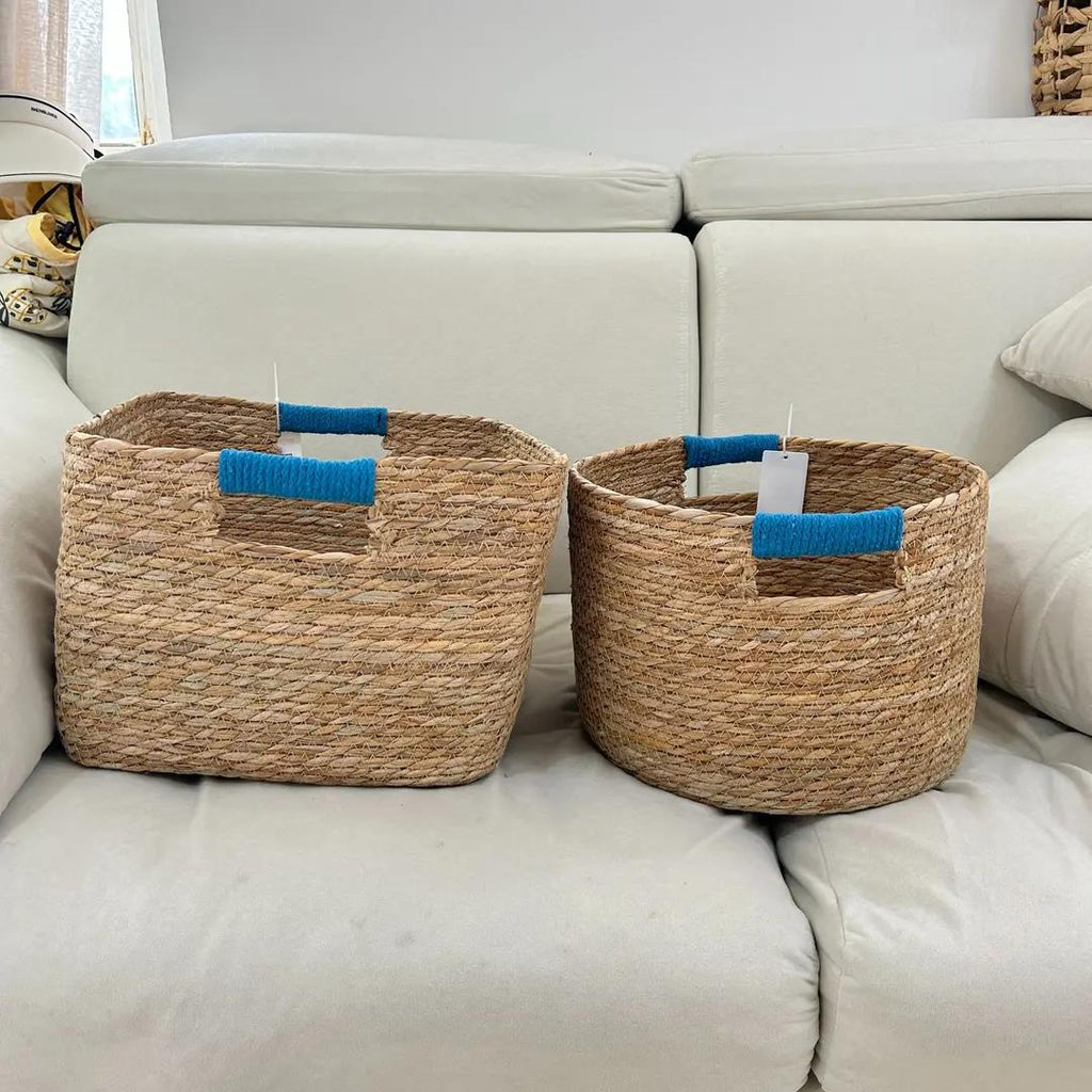 Stylish Storage Basket made of Woven Natural Fibers | Kelmera