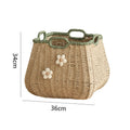 Stylish Storage Basket with Flower Appliqué | Kelmera