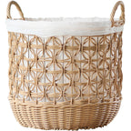 Stylish Storage Basket Woven Natural Fiber Cotton Textile | Kelmera