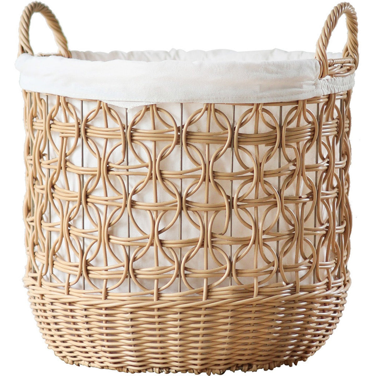 Stylish Storage Basket Woven Natural Fiber Cotton Textile | Kelmera