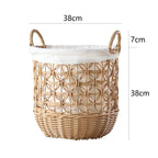 Stylish Storage Basket Woven Natural Fiber Cotton Textile | Kelmera