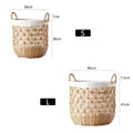 Stylish Storage Basket Woven Natural Fiber Cotton Textile | Kelmera