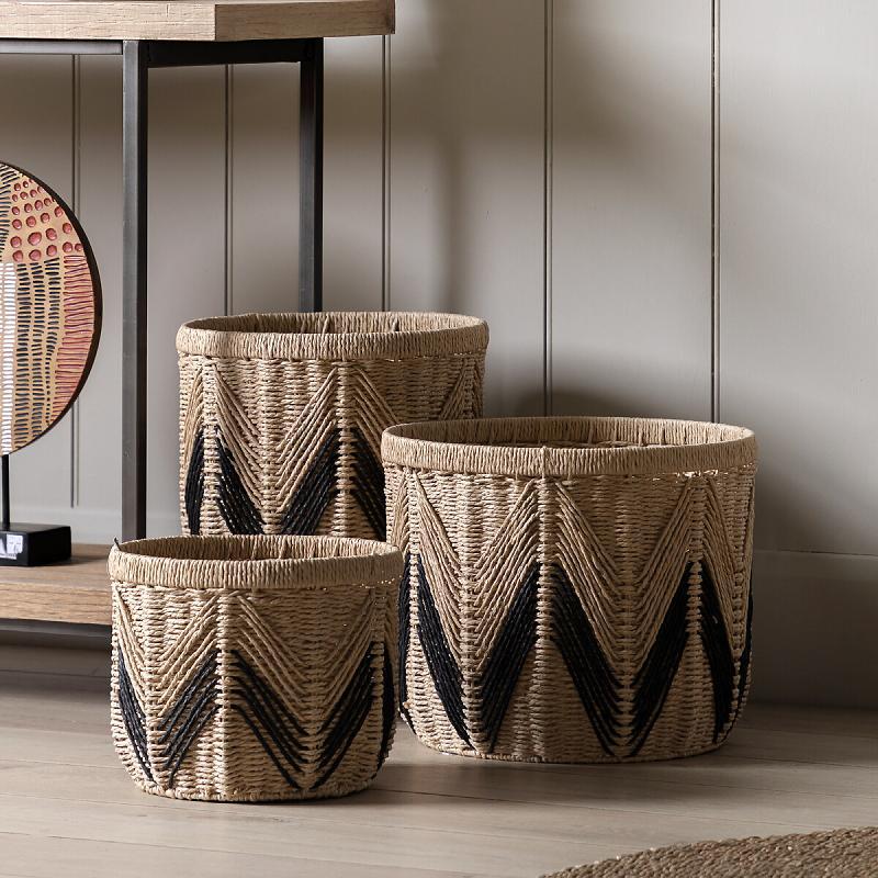 Stylish Storage Basket Woven Natural Fiber Soft Textile | Kelmera