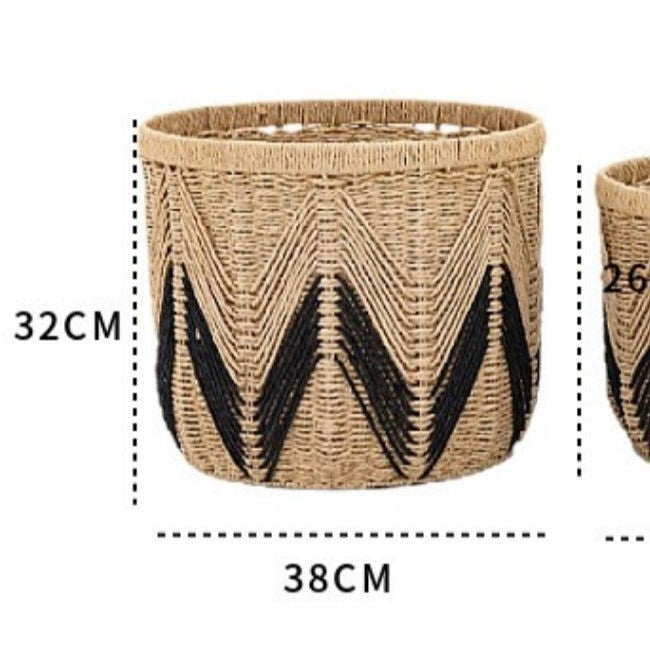 Stylish Storage Basket Woven Natural Fiber Soft Textile | Kelmera