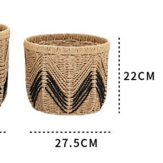 Stylish Storage Basket Woven Natural Fiber Soft Textile | Kelmera