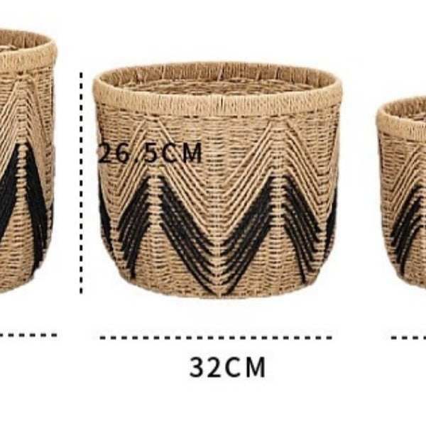 Stylish Storage Basket Woven Natural Fiber Soft Textile | Kelmera