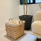 Stylish Storage Baskets Jute Fiber Cotton Textile | Kelmera