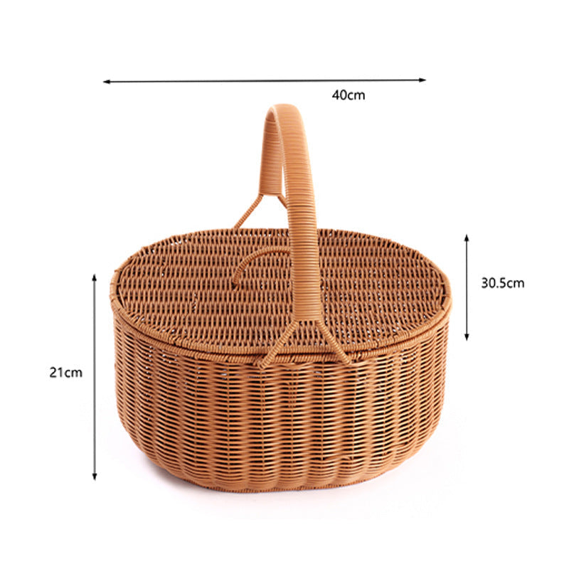 Stylish Woven Storage Basket with Lid | Kelmera