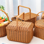 Stylish Woven Storage Basket with Lid | Kelmera