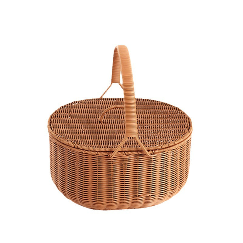 Stylish Woven Storage Basket with Lid | Kelmera