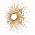 Sunburst Decorative Wall Mirror with Radiating Rays | Kelmera