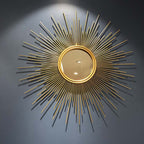 Sunburst Decorative Wall Mirror with Radiating Rays | Kelmera
