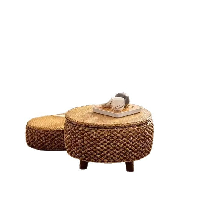 Tabletop Stool Woven Natural Fiber Wood | Kelmera
