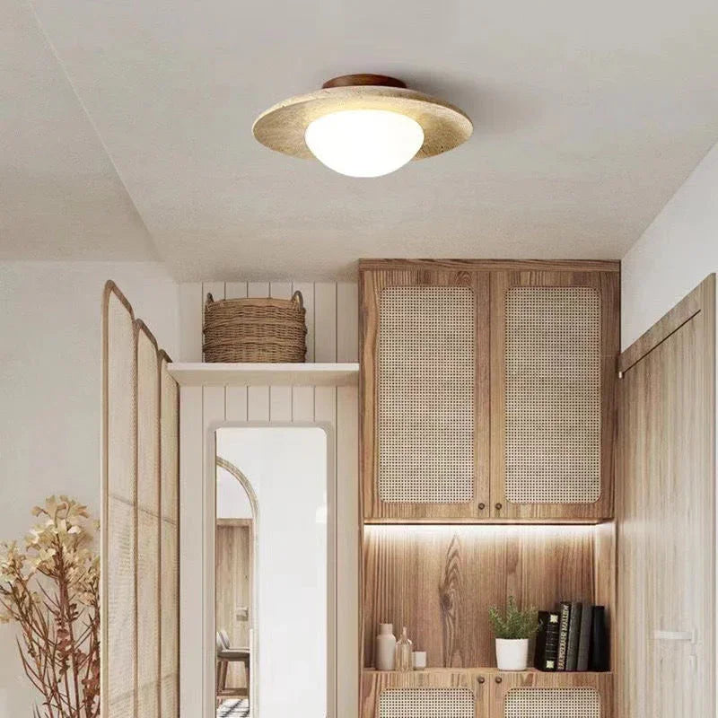 Tavren Travertine Ceiling Light | Kelmera