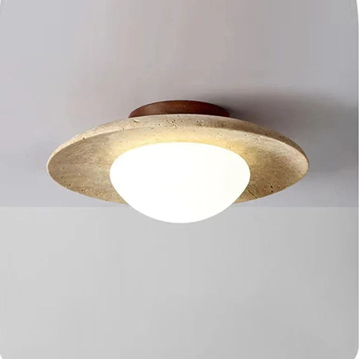 Tavren Travertine Ceiling Light | Kelmera