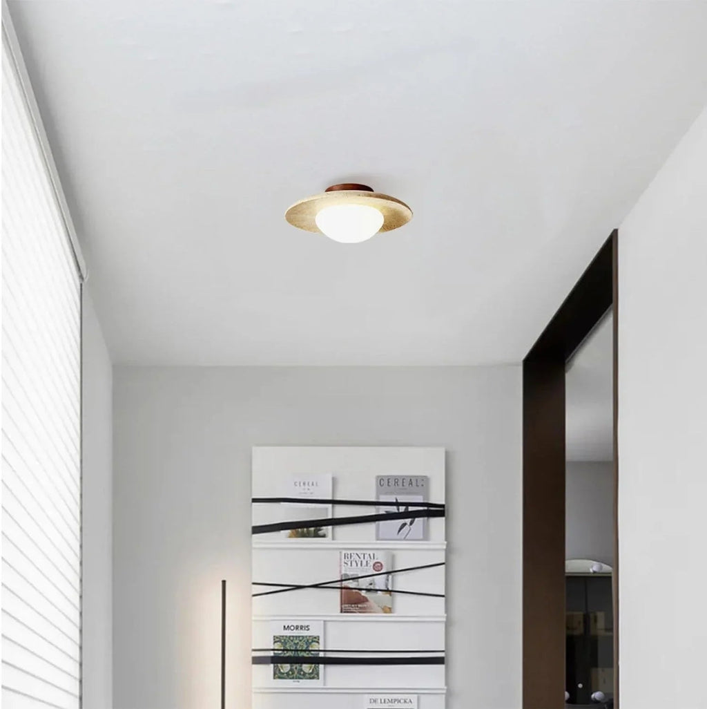 Tavren Travertine Ceiling Light | Kelmera