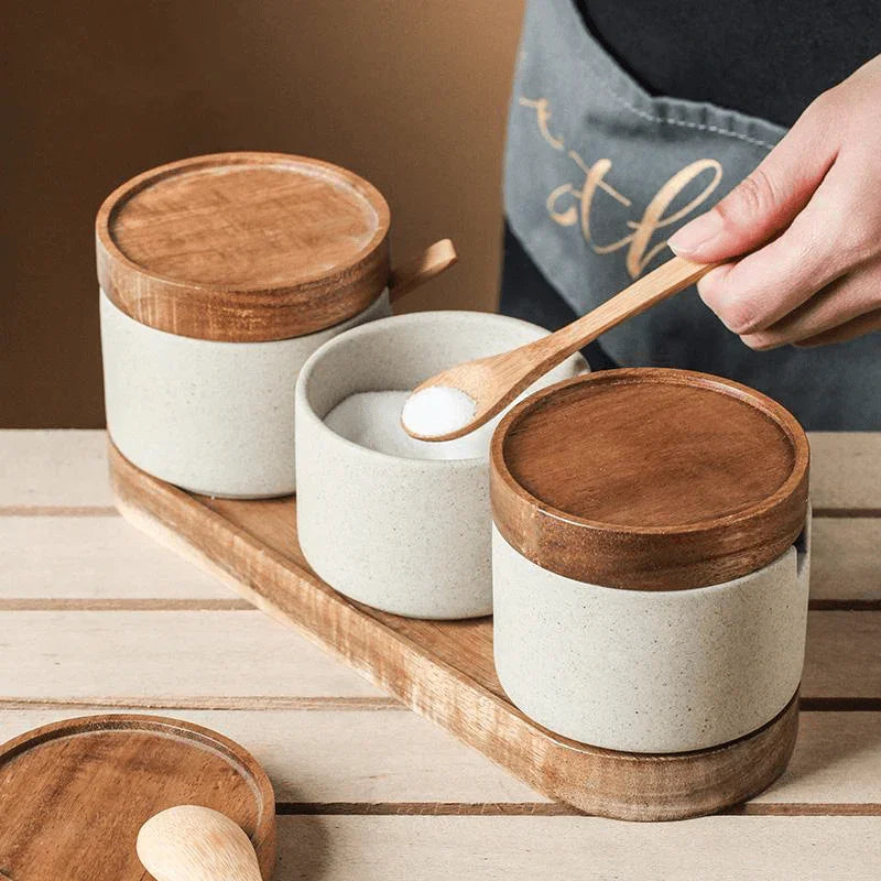Telria Ceramic Seasoning Jar Set