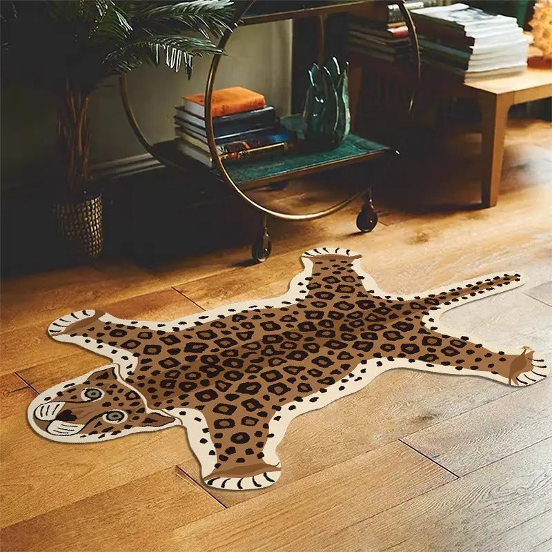 Tiger-Themed Plush Area Rug | Kelmera