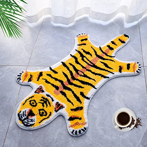 Tiger-Themed Plush Area Rug | Kelmera