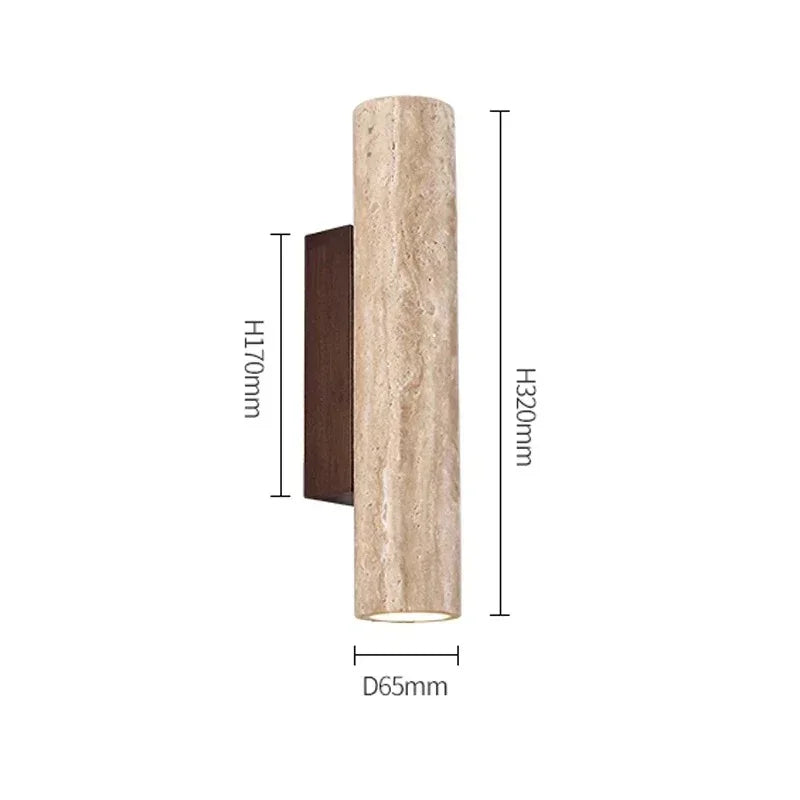 Torsunda Travertine Wall Lamp
