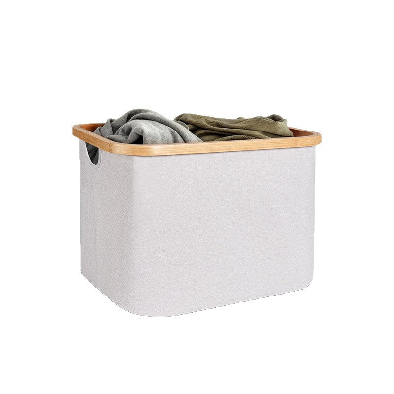 Trendy Storage Basket with Bamboo Frame | Kelmera