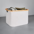 Trendy Storage Basket with Bamboo Frame | Kelmera
