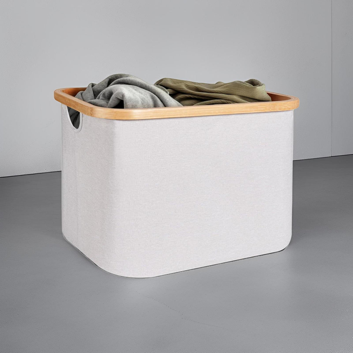 Trendy Storage Basket with Bamboo Frame | Kelmera