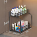 Two-Level Under-Shelf Storage Organizer | Kelmera