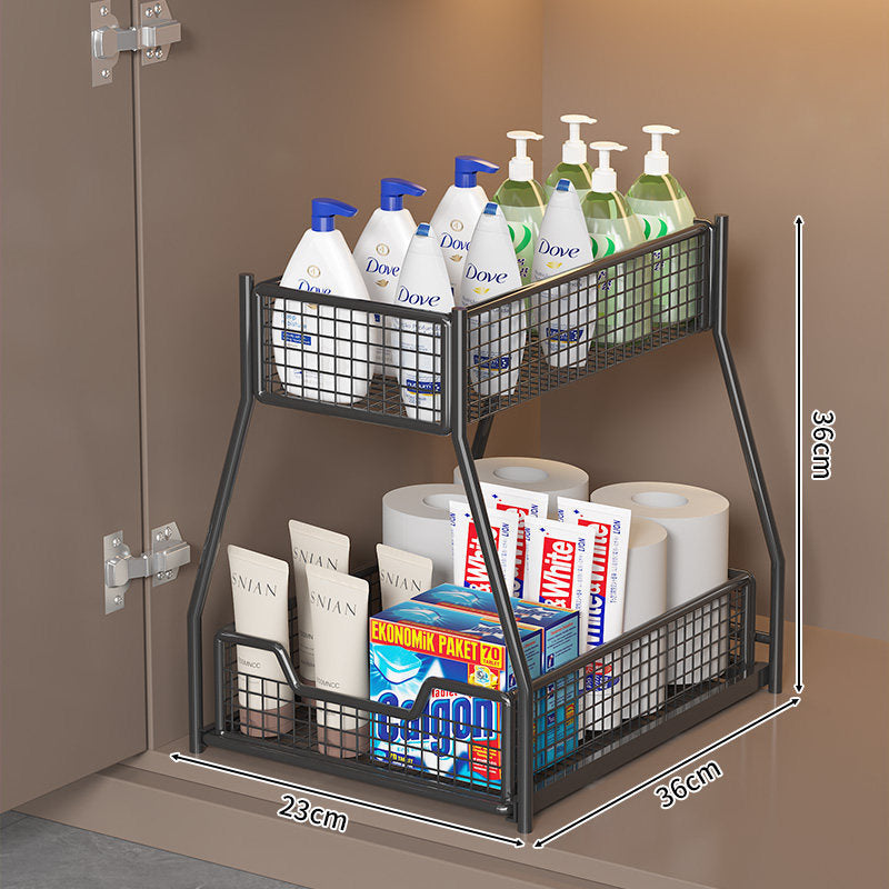 Two-Level Under-Shelf Storage Organizer | Kelmera