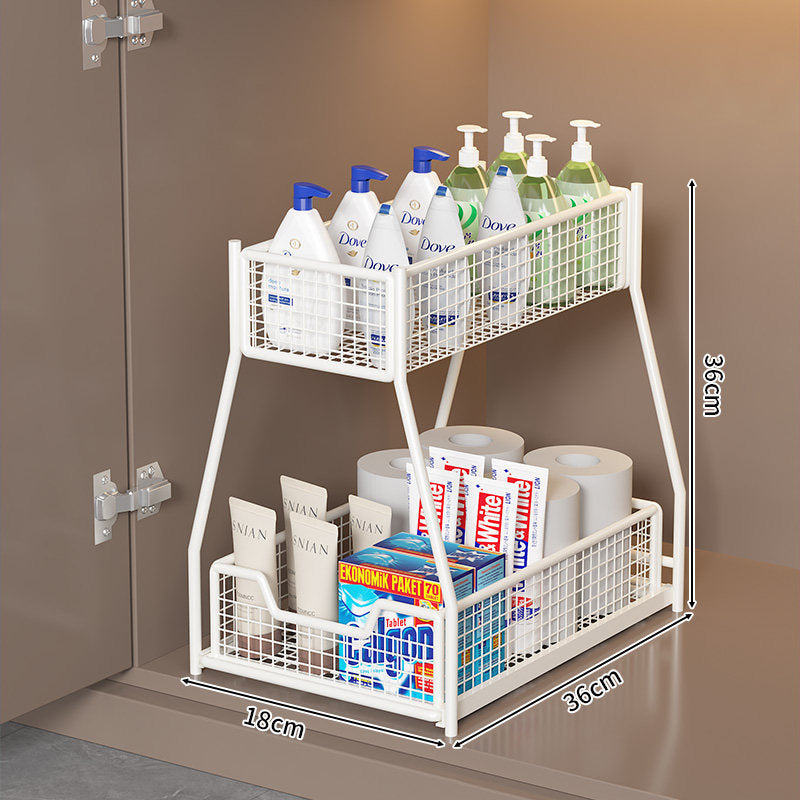 Two-Level Under-Shelf Storage Organizer | Kelmera