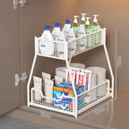 Two-Level Under-Shelf Storage Organizer | Kelmera