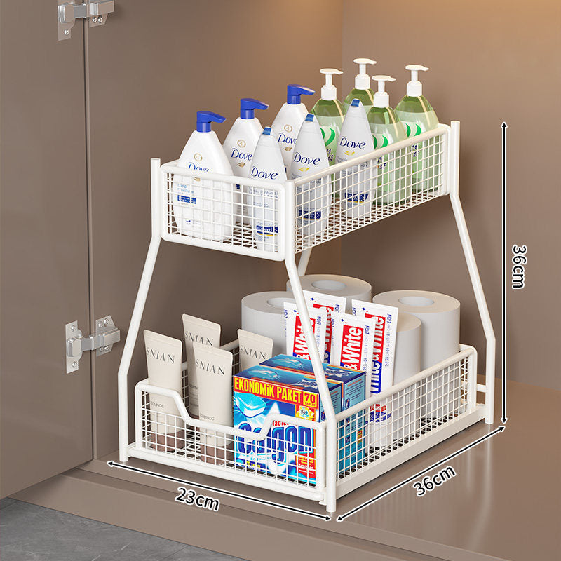 Two-Level Under-Shelf Storage Organizer | Kelmera