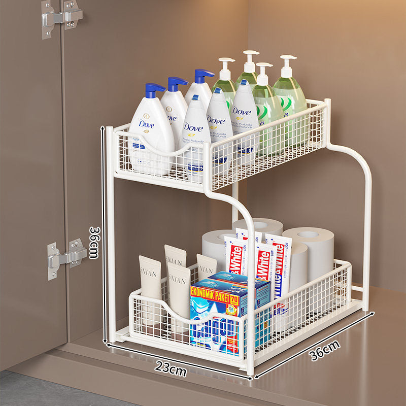 Two-Level Under-Shelf Storage Organizer | Kelmera