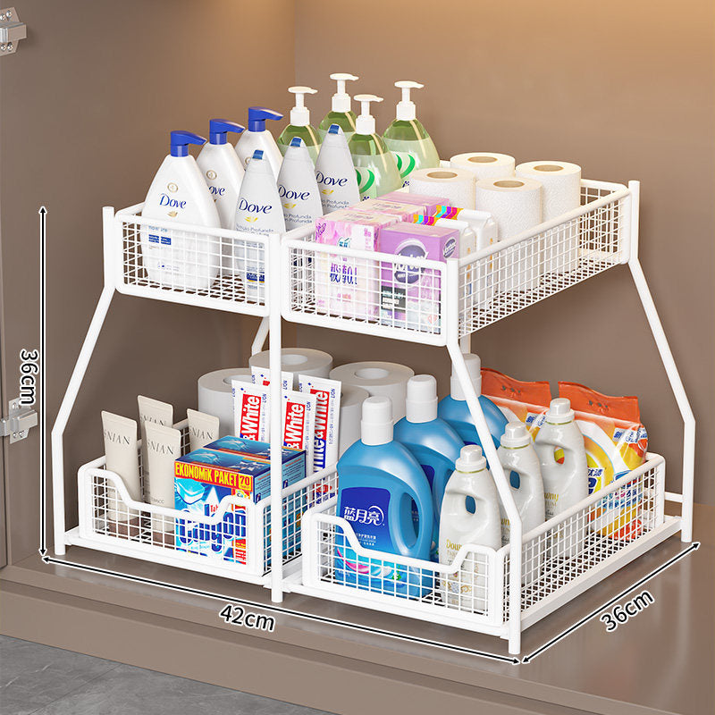 Two-Level Under-Shelf Storage Organizer | Kelmera