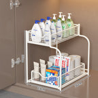 Two-Level Under-Shelf Storage Organizer | Kelmera