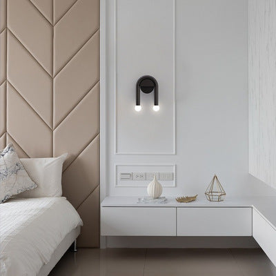 U-Shaped Dual Globe Wall Lamp | Kelmera