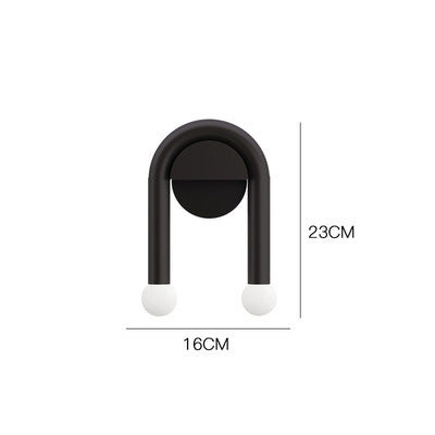 U-Shaped Dual Globe Wall Lamp | Kelmera