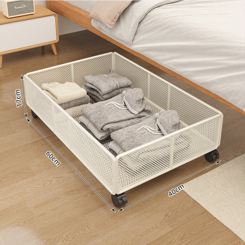 Underbed Roll Storage Basket with Mesh Design | Kelmera