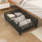 Underbed Roll Storage Basket with Mesh Design | Kelmera