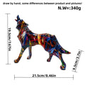 Unique Wolf Sculpture made of Hand-Painted Resin | Kelmera