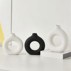 Vase Black White Ceramic | Kelmera