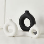Vase Black White Ceramic | Kelmera
