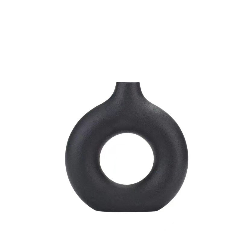Vase Black White Ceramic | Kelmera