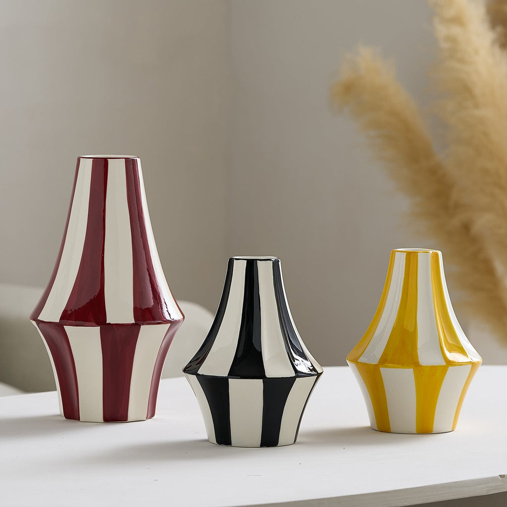 Vase Yellow Red Black | Kelmera