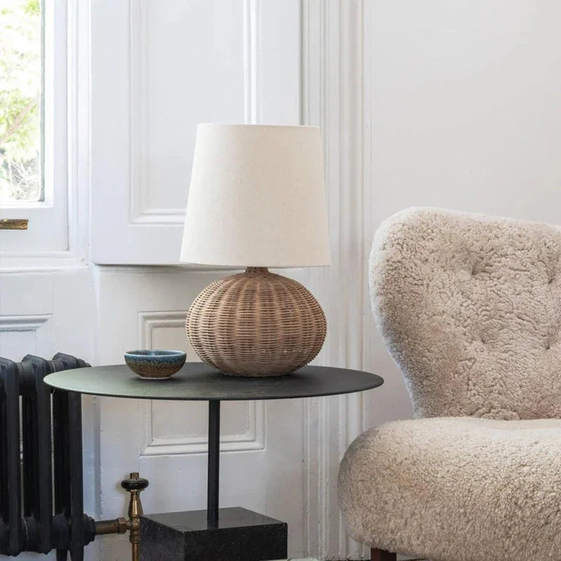 Veldin Sabi Table Lamp - Rattan
