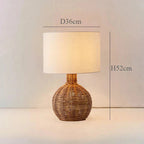 Veldin Sabi Table Lamp - Rattan