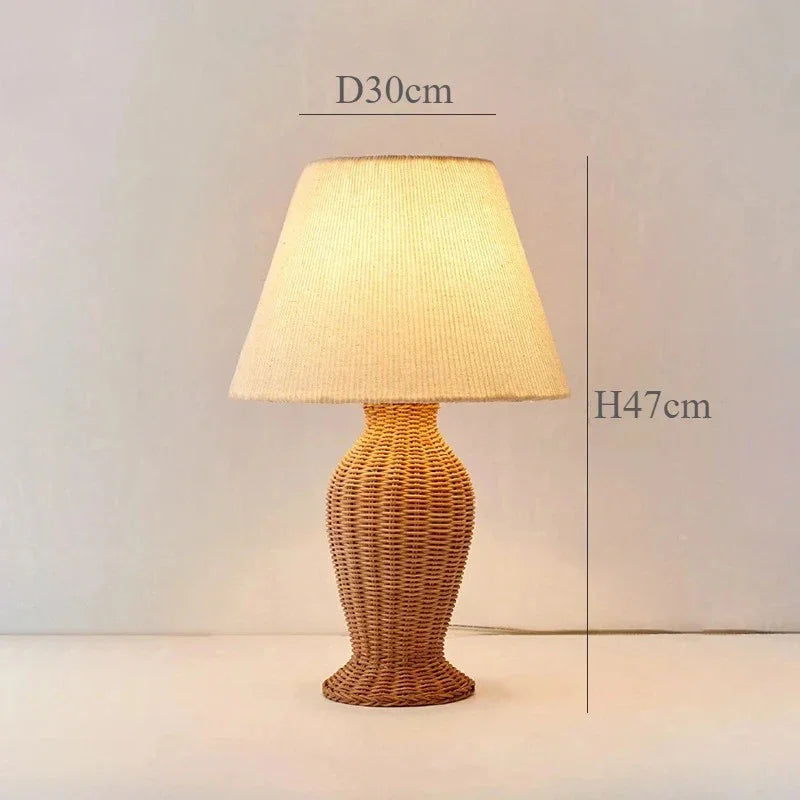 Veldin Sabi Table Lamp - Rattan