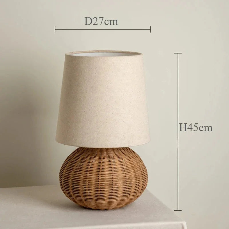 Veldin Sabi Table Lamp - Rattan